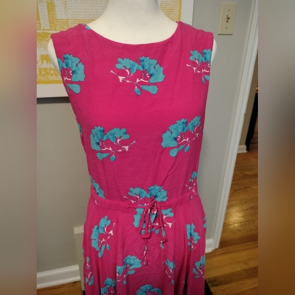Maje Fae Whimsical Pink Floral Dress With Open Back - Picture 10 of 12